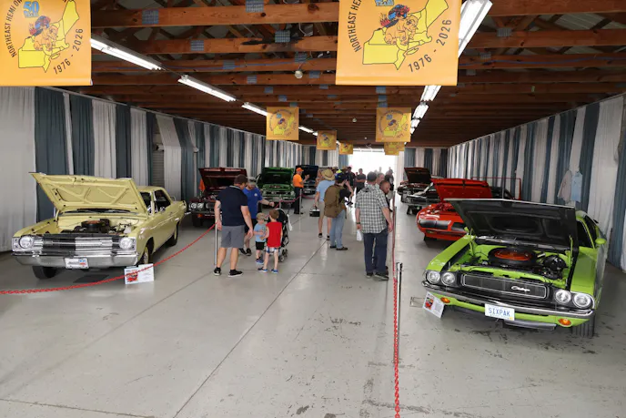 This year’s event celebrated 60 years of the Street Hemi, and there was a display from the National Hemi Owners Association to help commemorate it.